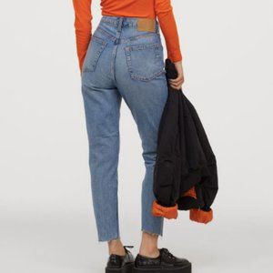 NWT H&M Mom High Ankle Jeans - Sz 4